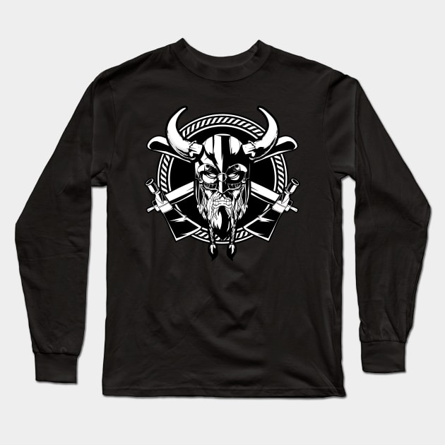 Viking berserker Long Sleeve T-Shirt by Roadkill Creations